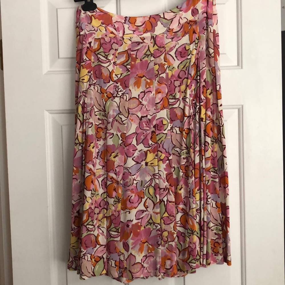 MaxMara Floral Print Skirt Size Medium